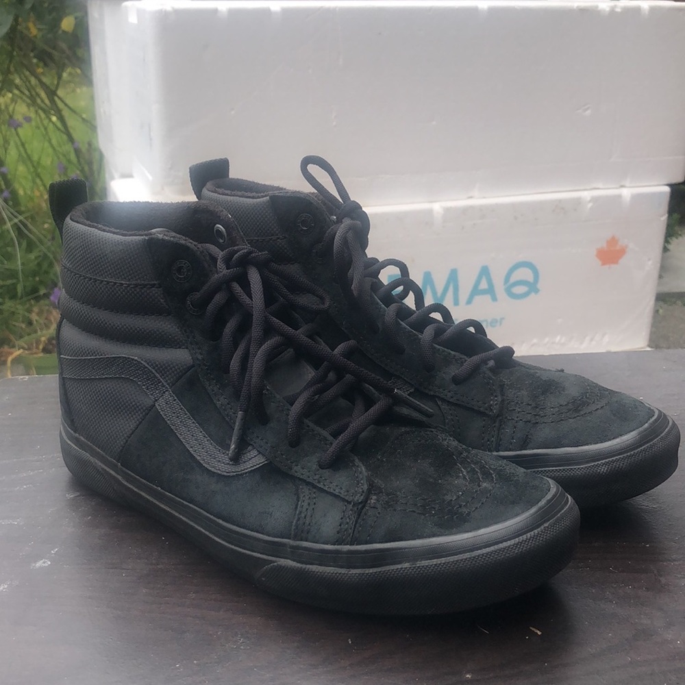 VANS - The North Face x 721356 Mens Black High Black Sneakers Size 11